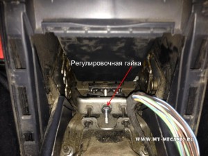 adjustment of the emergency brake on Renault Megane 2