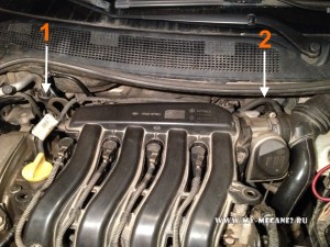 System of restriction of harmful emissions on Renault Megane 2