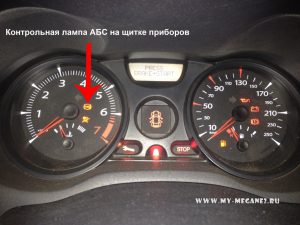 ABS on Renault Megane 2